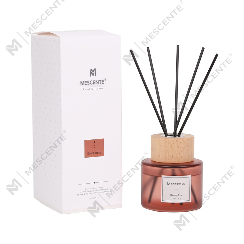 Difusor de palheta para garrafa de vidro de marca própria de luxo M&Scent com rolha