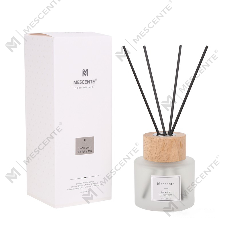 Difusor de palheta para garrafa de vidro de marca própria de luxo M&Scent com rolha