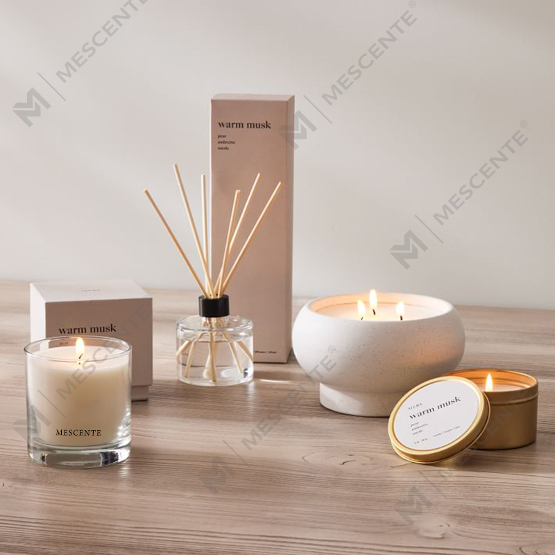 Difusor de palheta de flor de marca própria de luxo personalizado M&Scent com caixa