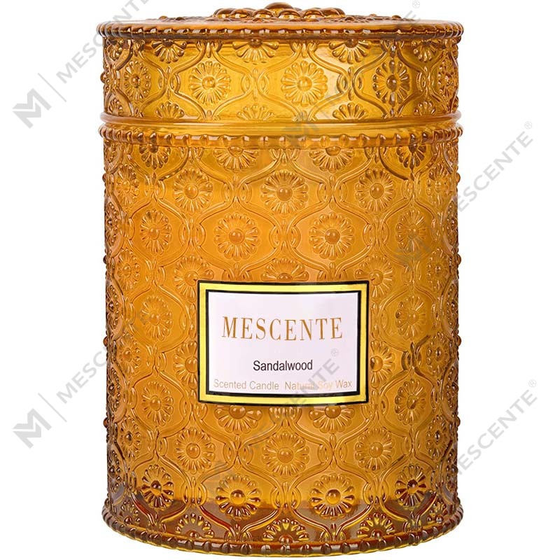 M&S cent Vela de spa com aroma de flores secas de cera de soja caseira de eucalipto e hortelã
