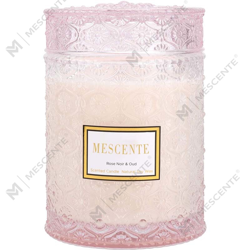 M&S cent Vela de spa com aroma de flores secas de cera de soja caseira de eucalipto e hortelã