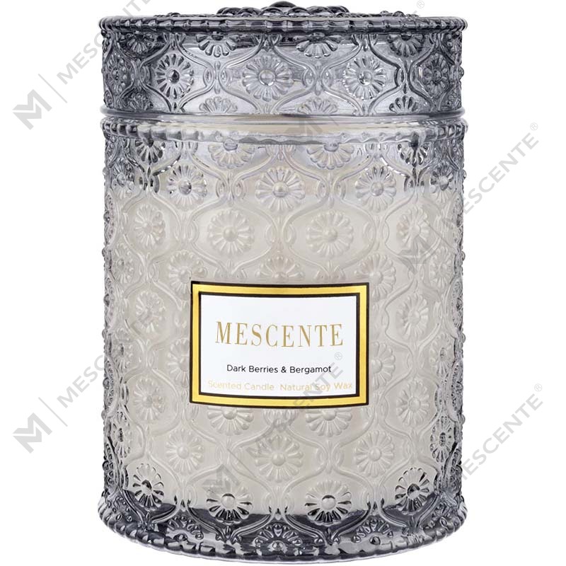 M&S cent Vela de spa com aroma de flores secas de cera de soja caseira de eucalipto e hortelã