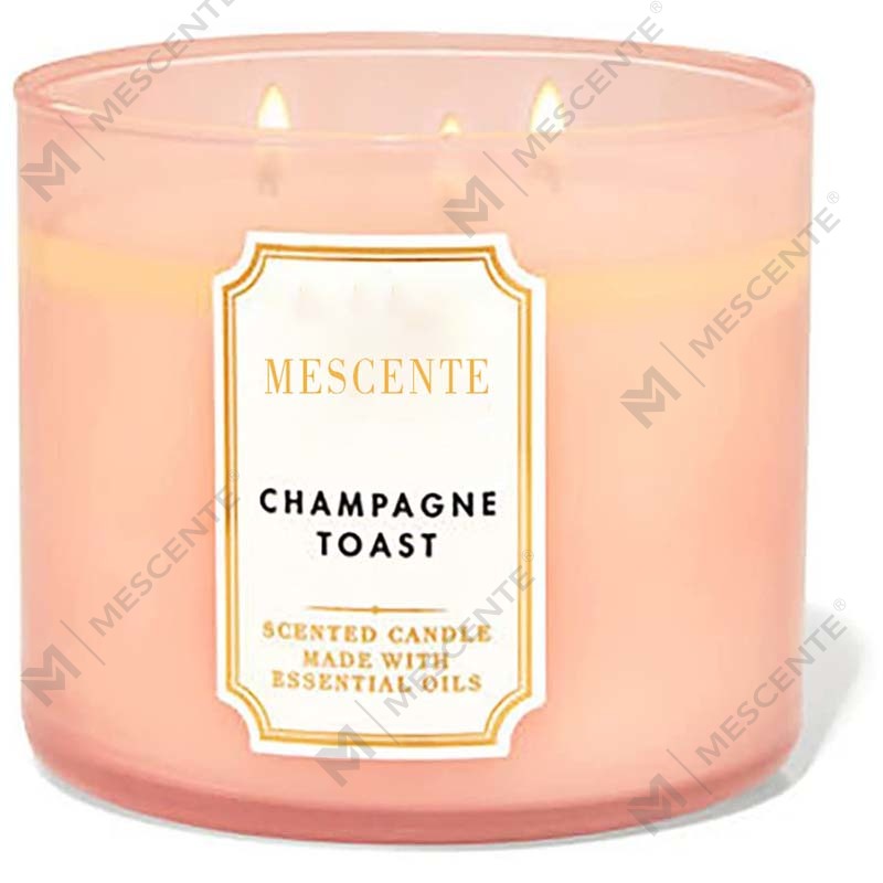 M&Scent feito à mão com 3 pavios de cera de soja perfumada de jasmim natural, velas de cristal de aromaterapia de marca própria