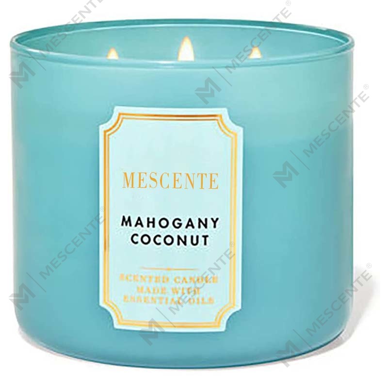 M&Scent feito à mão com 3 pavios de cera de soja perfumada de jasmim natural, velas de cristal de aromaterapia de marca própria