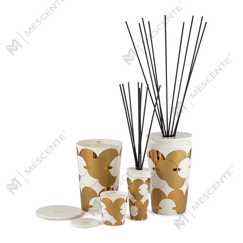 Conjunto de velas de cera de soja perfumadas de marca própria de luxo personalizado por atacado da M&scent
