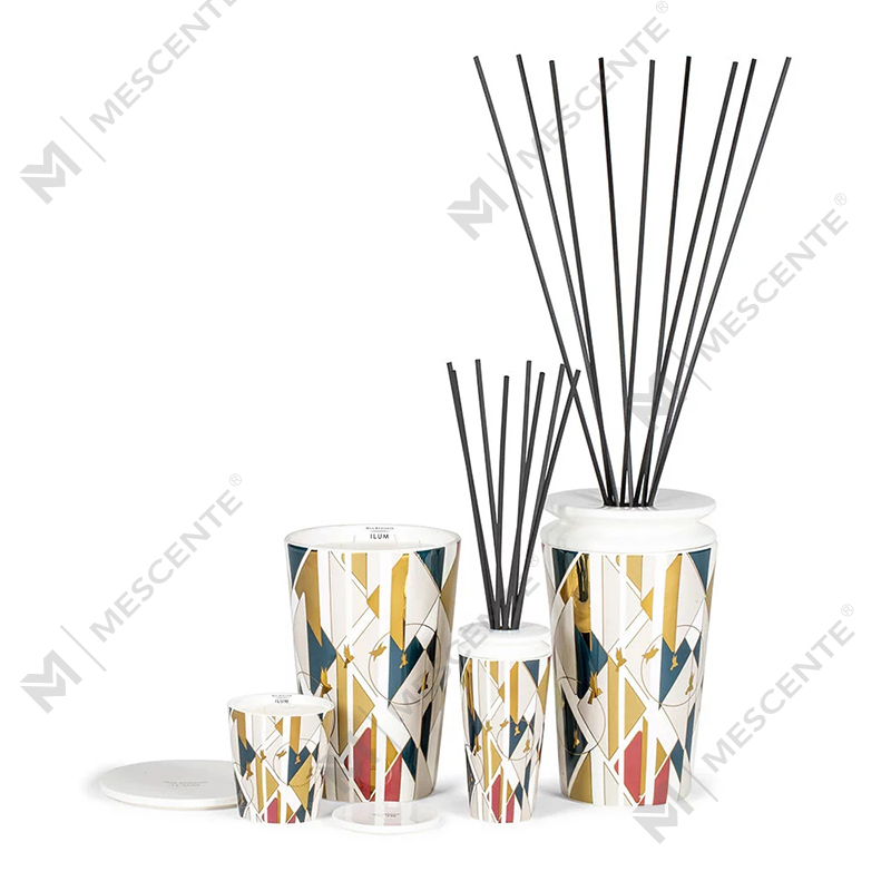Conjunto de velas de cera de soja perfumadas de marca própria de luxo personalizado por atacado da M&scent