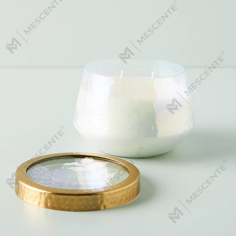 Velas perfumadas fortes de vidro transparente para decoração de casa de marca própria personalizada por atacado