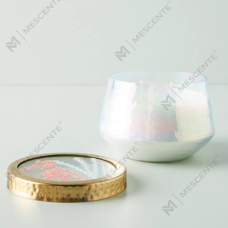 Velas perfumadas fortes de vidro transparente para decoração de casa de marca própria personalizada por atacado