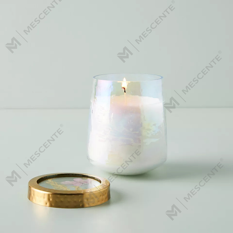 Velas perfumadas fortes de vidro transparente para decoração de casa de marca própria personalizada por atacado