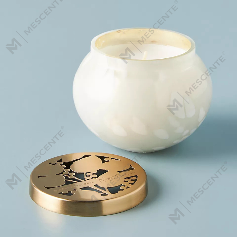 M&scent Marca Própria Decoração de Casa Personalizada Frascos de Velas de Vidro de Luxo Velas Perfumadas de Cera de Soja com Tampa