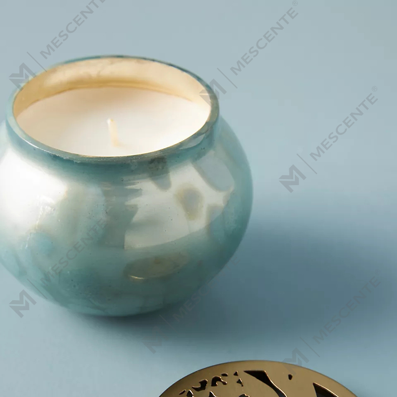 M&scent Marca Própria Decoração de Casa Personalizada Frascos de Velas de Vidro de Luxo Velas Perfumadas de Cera de Soja com Tampa