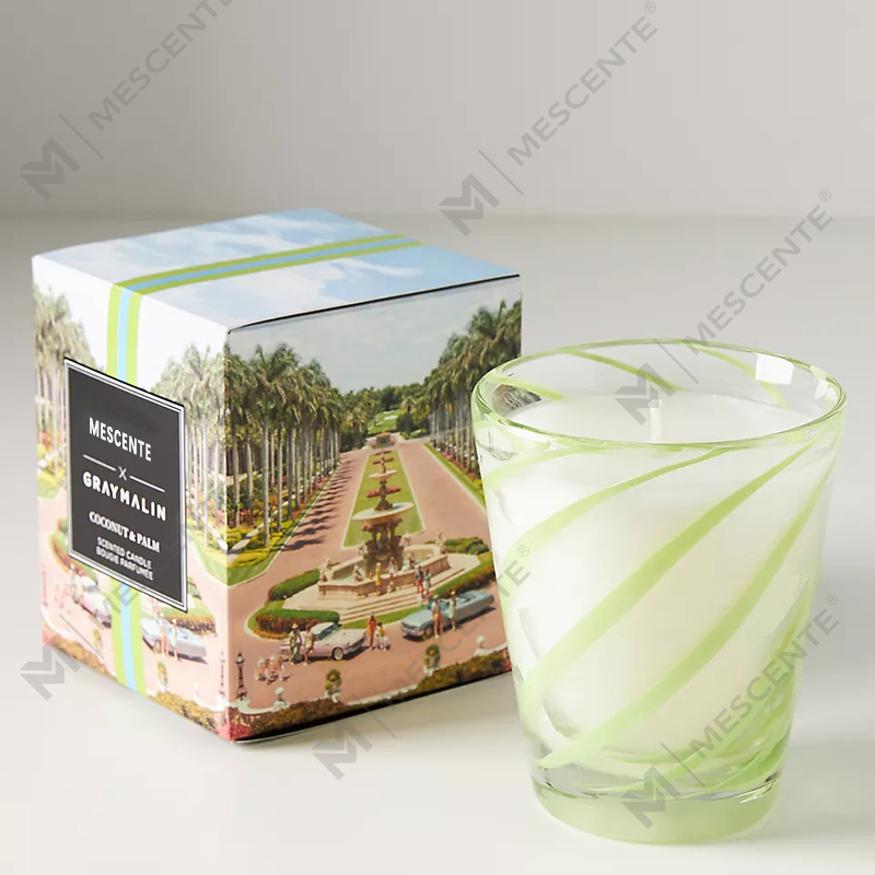 Velas perfumadas de casamento com logotipo personalizado de cera de soja branca luxuosa M&Scent