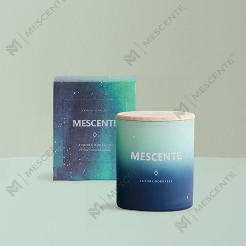 Velas perfumadas para decoração de casa de marca própria personalizada M&Scent em frasco de vidro