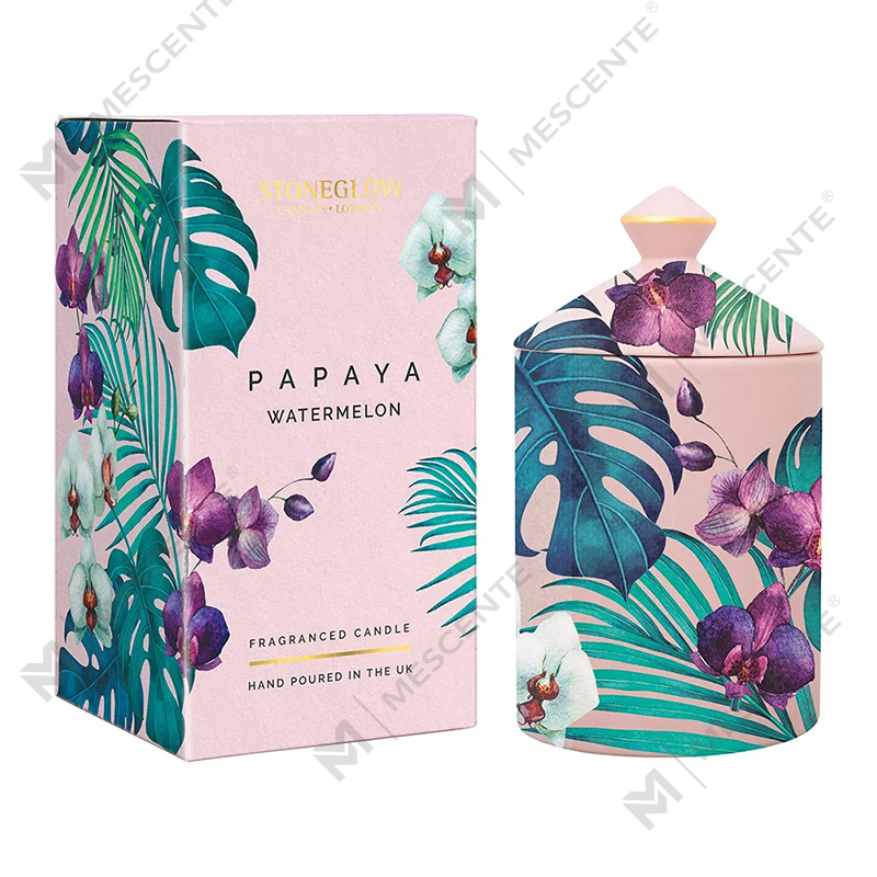 Vela de copo M&Scent Special Design Color Urban Botanics com caixa dobrável