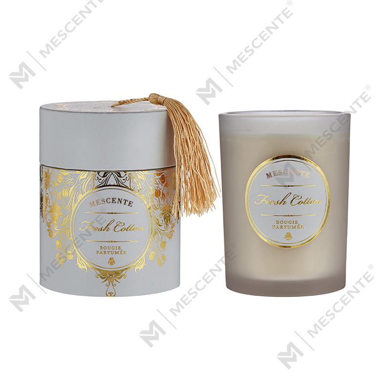 Velas perfumadas com logotipo personalizado branco de Natal luxuoso M&Scent