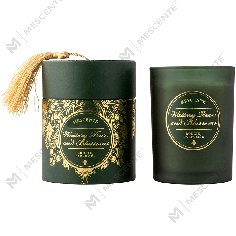 Velas perfumadas com logotipo personalizado branco de Natal luxuoso M&Scent