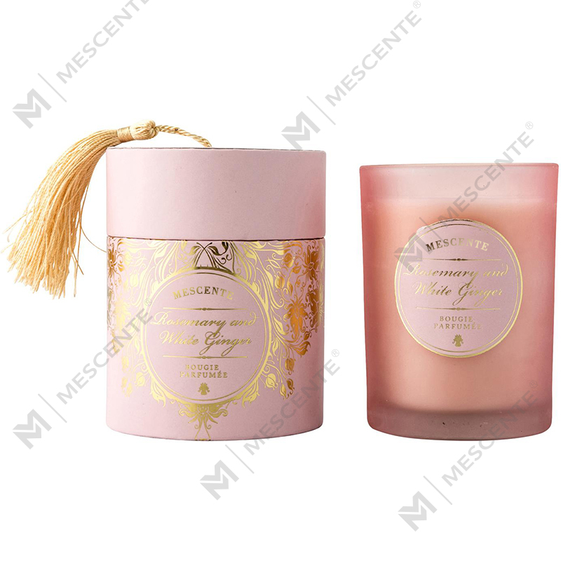 Velas perfumadas com logotipo personalizado branco de Natal luxuoso M&Scent