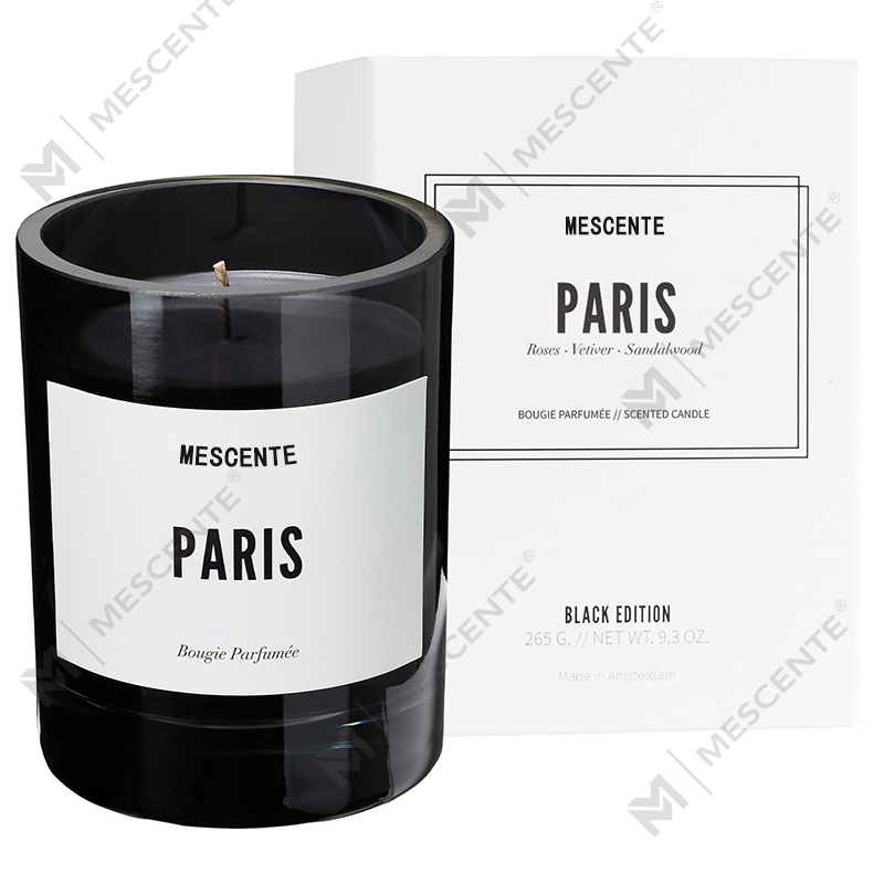 M&Scent Velas perfumadas com logotipo personalizado preto de marca própria de luxo no atacado