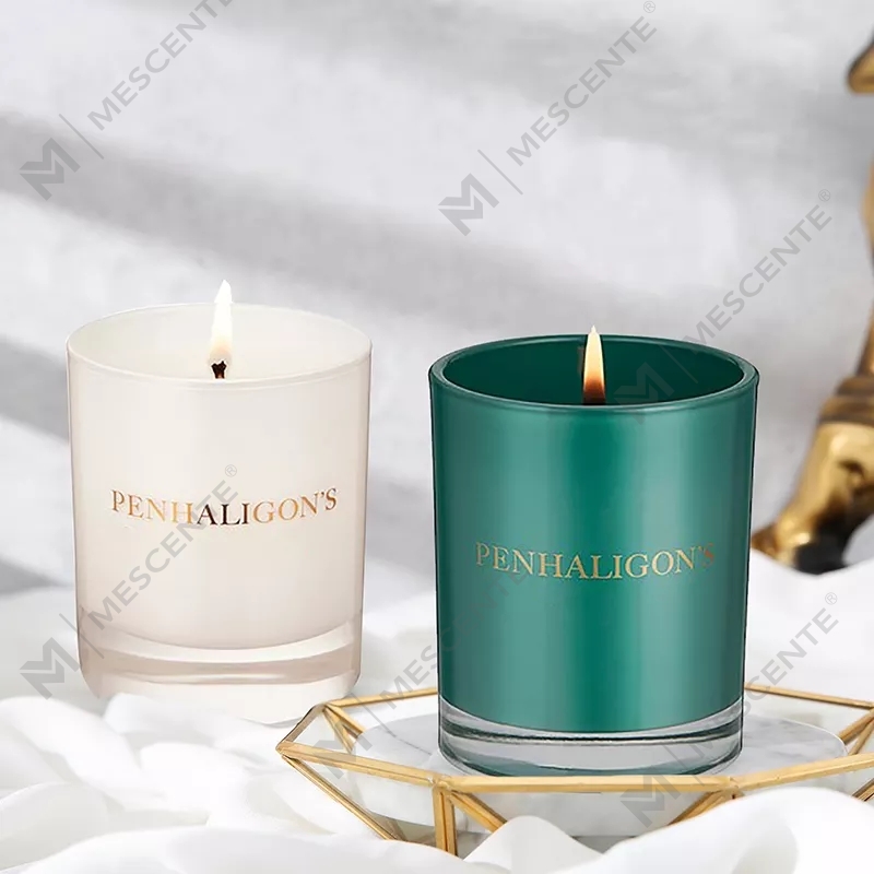 Atacado de luxo de marca própria cura espiritual chakra cristal perfumado cera de soja aromaterapia velas perfumadas