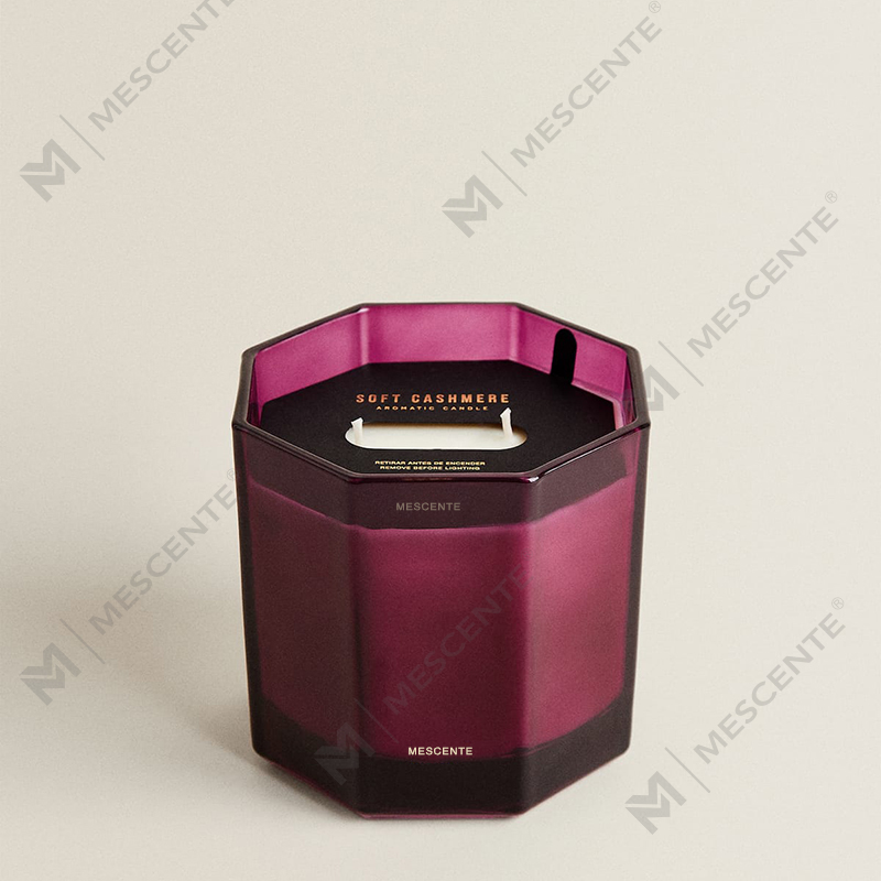Velas perfumadas de Natal luxuosas M&Scent, aromaterapia, velas de cera de soja em frasco de vidro preto, caixa de presente