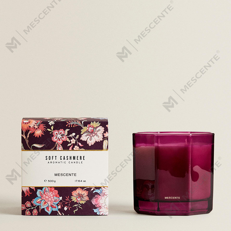 Velas perfumadas de Natal luxuosas M&Scent, aromaterapia, velas de cera de soja em frasco de vidro preto, caixa de presente