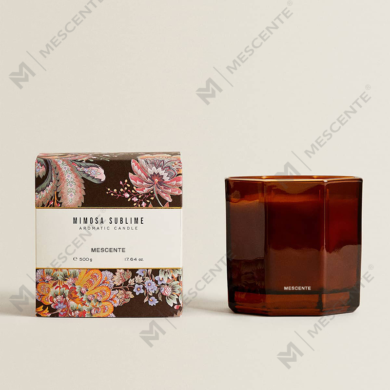 Venda quente de velas perfumadas de cera de soja espiritual de marca própria de luxo personalizada com caixa de presente