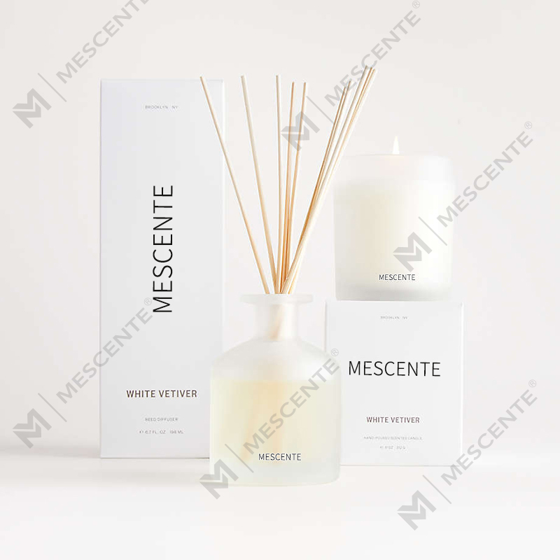 Velas perfumadas de cera de soja de marca própria de luxo M&Scent com caixa
