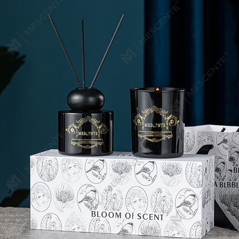 Difusor de palheta de vela perfumada com aroma de vela de marca própria de luxo M&Scent com embalagem em caixa