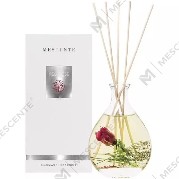 M&Scent conjuntos de difusores de palheta de vime com garrafa de vidro de marca própria de luxo no atacado com rolha