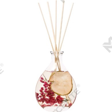 M&Scent conjuntos de difusores de palheta de vime com garrafa de vidro de marca própria de luxo no atacado com rolha