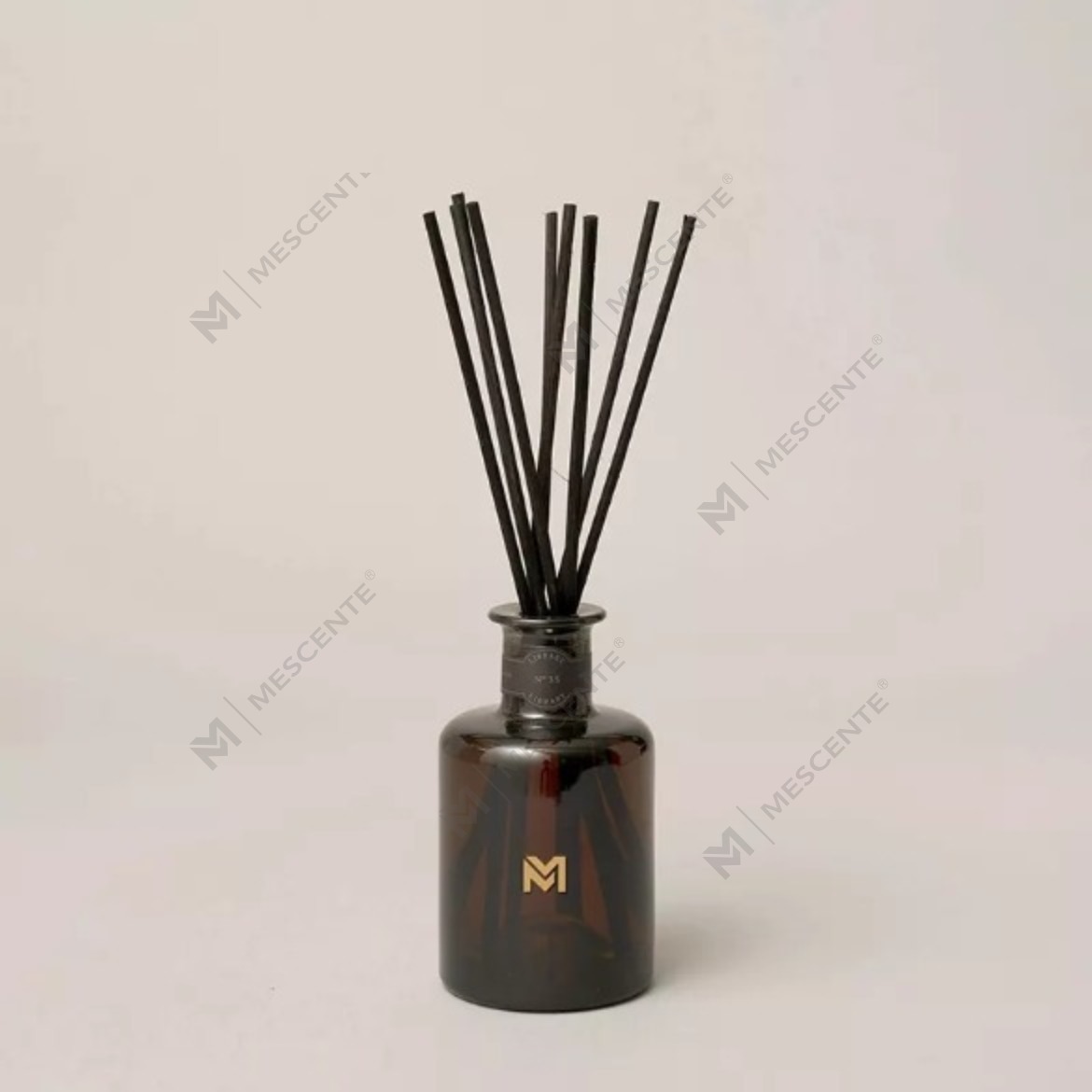 M&Scent atacado luxo 500ml difusor de garrafa preta Reed difusor de fragrância com caixa de presente