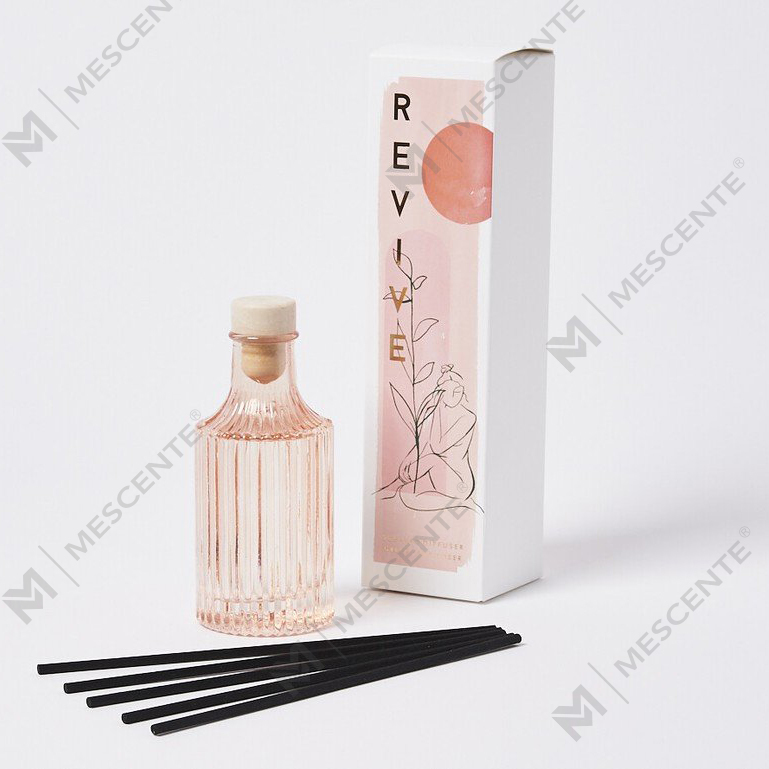 Garrafa de vidro personalizada M&Scent 100ml 200ml para difusor de cana de flor