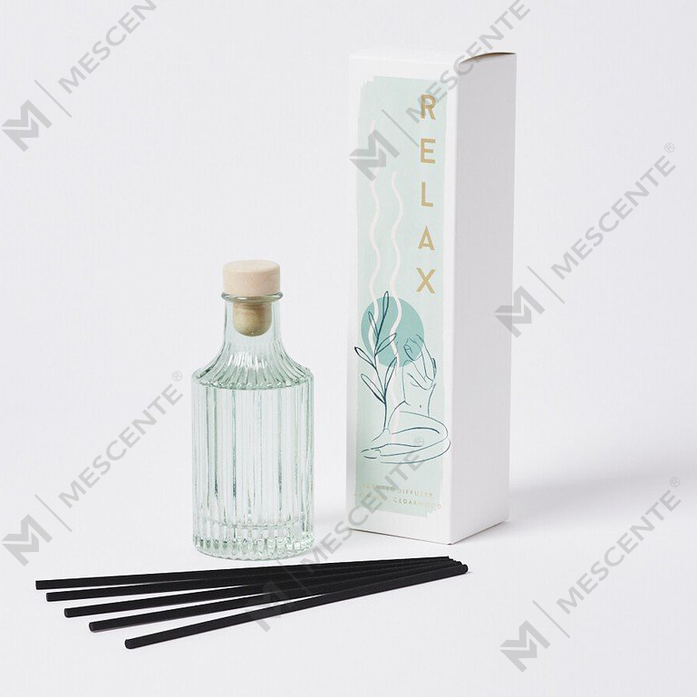 Garrafa de vidro personalizada M&Scent 100ml 200ml para difusor de cana de flor