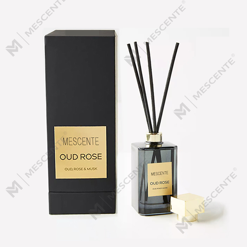 Garrafas grandes decorativas de travertino porcelana branca etiqueta tailandesa fragrância reed difusores navio
