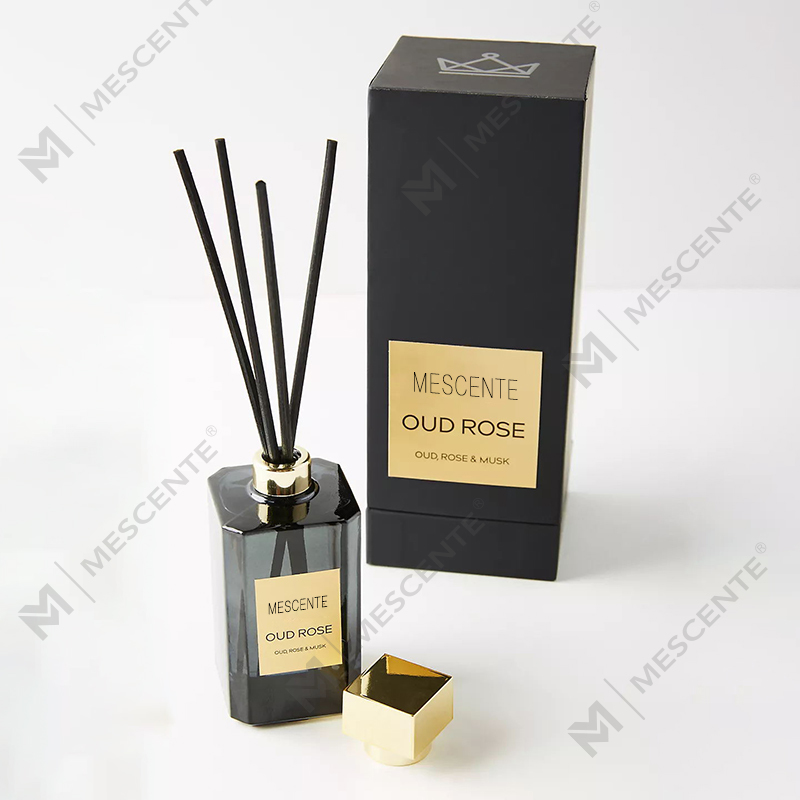 Garrafas grandes decorativas de travertino porcelana branca etiqueta tailandesa fragrância reed difusores navio
