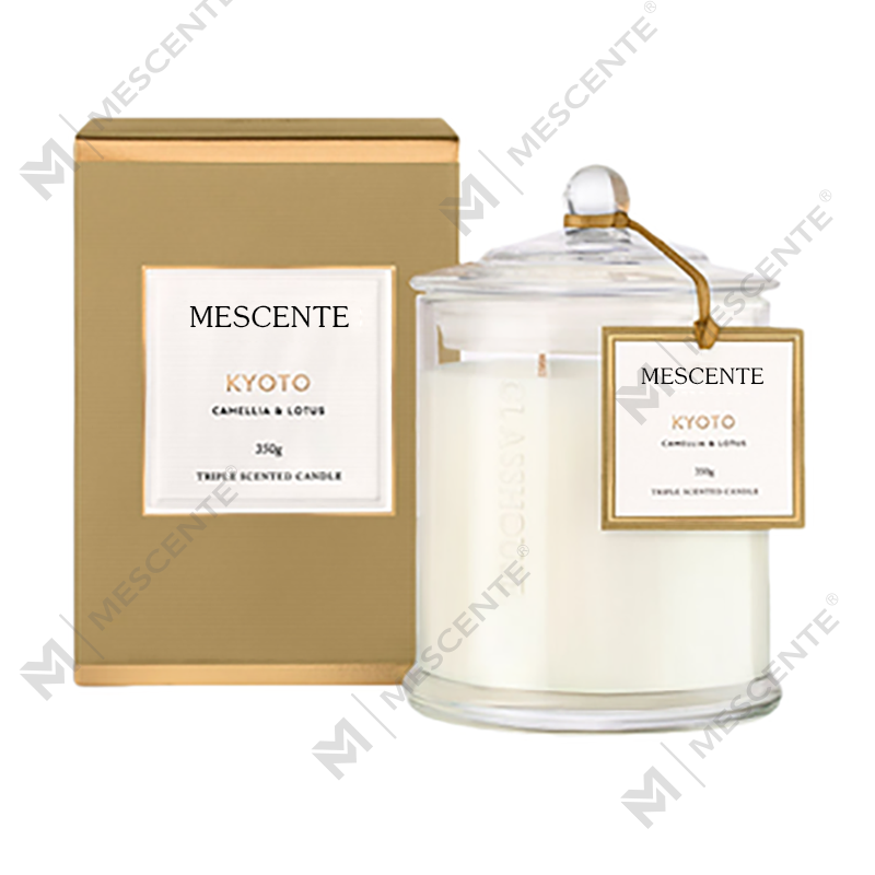 M&Scent atacado de luxo personalizado de marca própria de Natal com cúpula de velas perfumadas de soja com tampa
